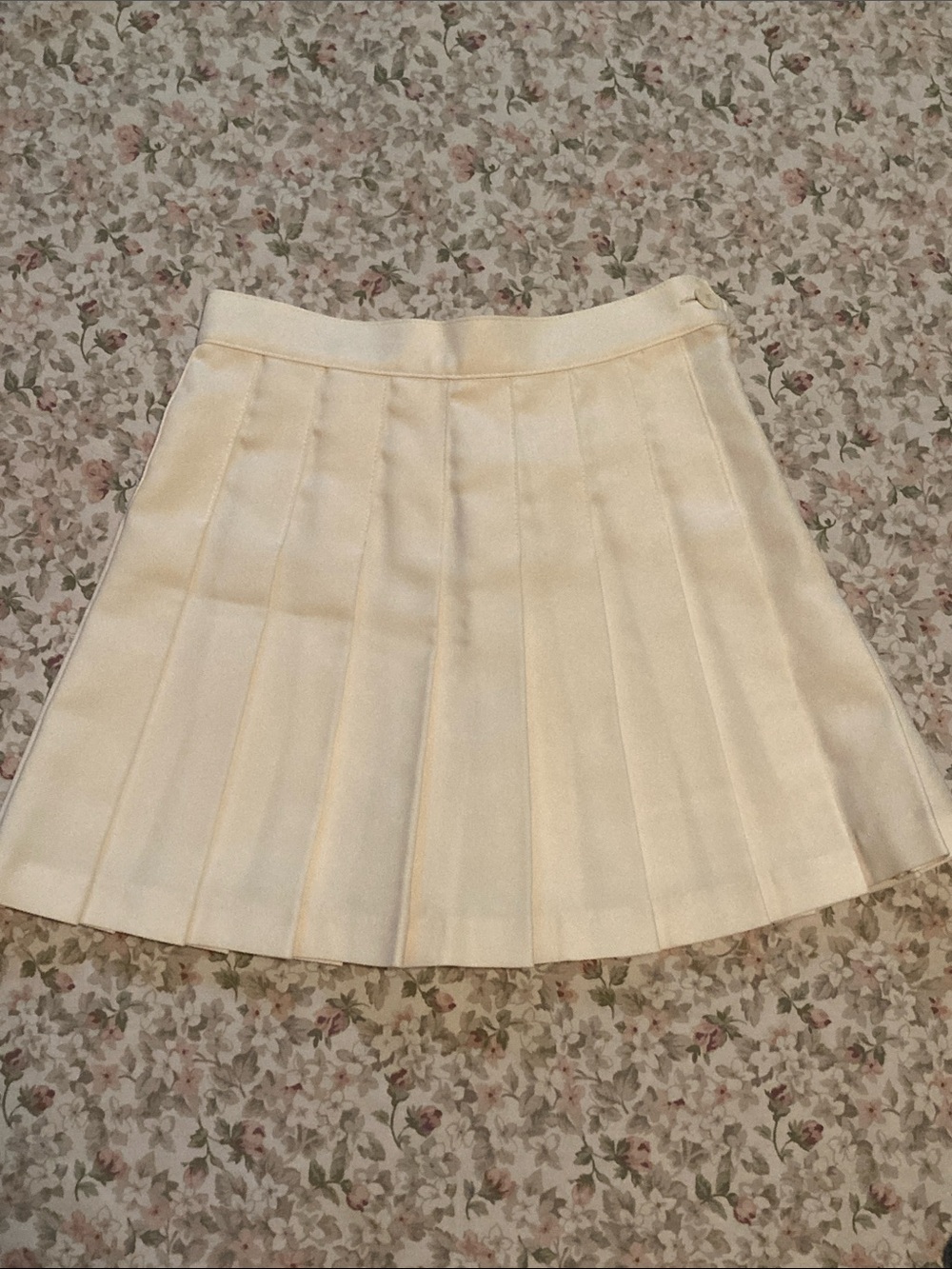 Los Angeles Apparel Creme Tennis Skirt
